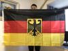 (HIMMELSFAHNE)Deutschland Nationalwappen Flagge 3x5 Fuß 90x150cm doppelte Durchdringung Polyester Hängend Deutschland Nationalwappen Flaggenbanner