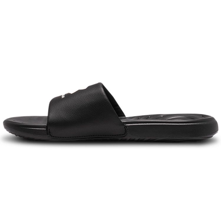 Under Armour Ansa Fixed Slide Black Black White Men 3023761-004 40
