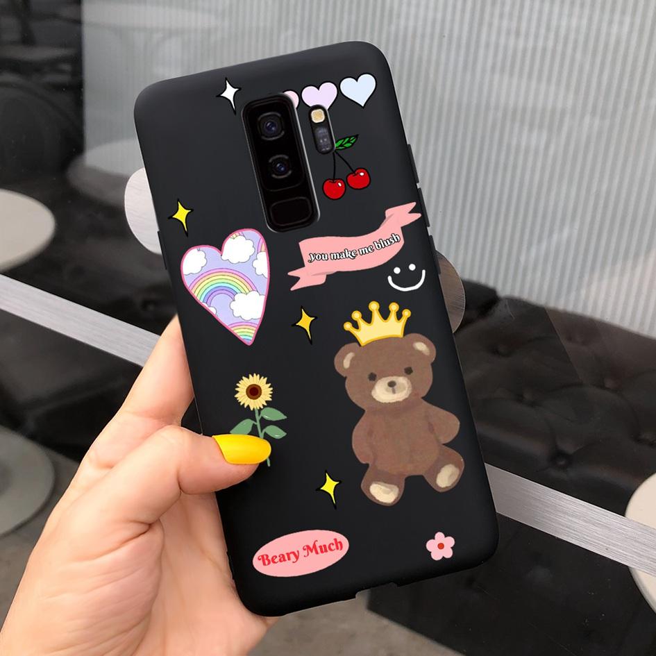 For Samsung Galaxy S9 Case G960F/DS Phone Cover Luxury Cartoon Soft Slim Funda For Samsung S9 Plus G965F S9+ Coque S9Plus Bumper