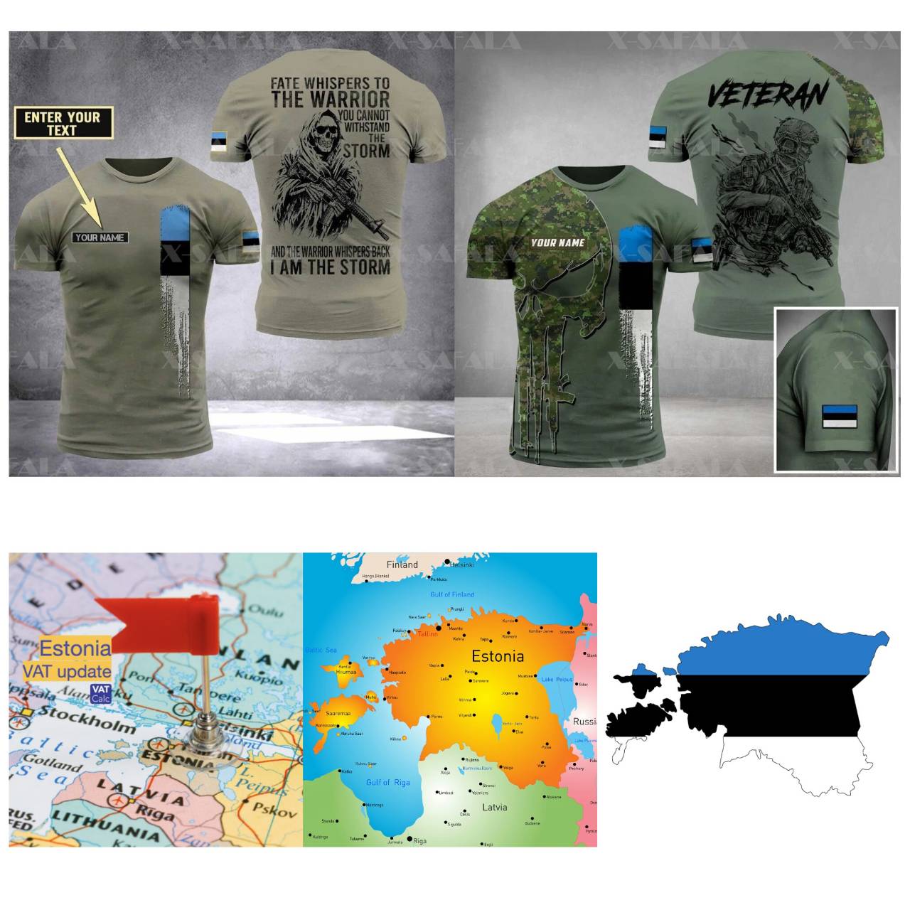Эстония Эстонский солдат Армия Ветеран Флаг ММА Кикбоксинг UFC Муай Тай Футболка — фото 3