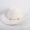 Popular European and American Fashion OL Style One-word Cowboy Hat Men's and Women's High-end Top Hat Jazz Hat Felt Hat