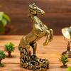 Chinese Lunar Horse Statue Brass Wealth Figurine 2026 Chinese Horse Year Sculpture For Bookshelf Cabinet Dining Table Bedroom