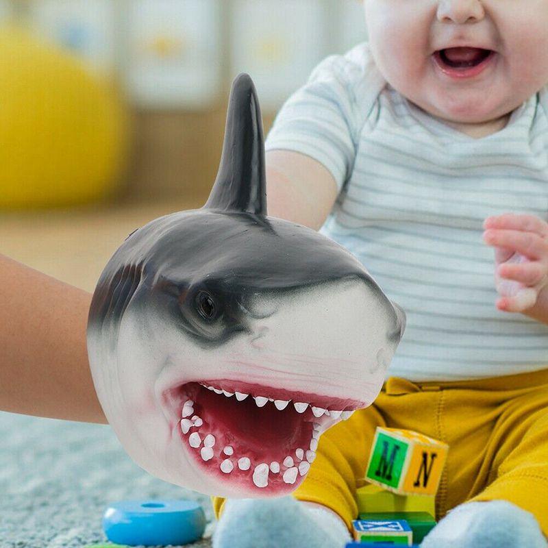 Premium Shark Head Hand Puppet Plush Toy For Kids Safe And Educational Fun