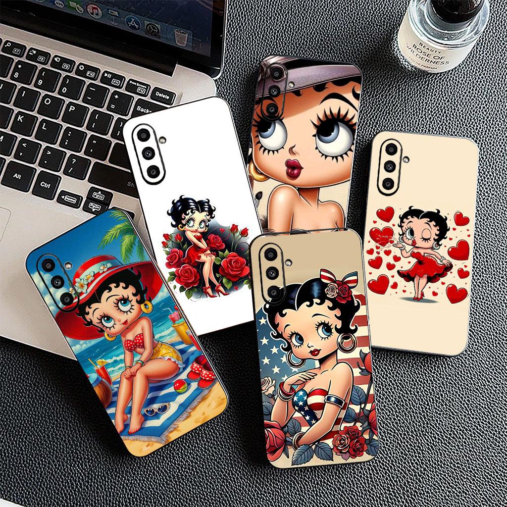 Silicone Cover for Samsung Galaxy S22 S21 S20 FE Ultra Plus A35 A36 A55 A37 A33 A34 A57 Phone Case Comics B-Bettys Anime B-Boops