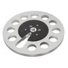 1 4 7 Inch Empty Tape Reel Professional 11 Holes Wind Resistance Metal Takeup Reel for NAB Recording Silver
