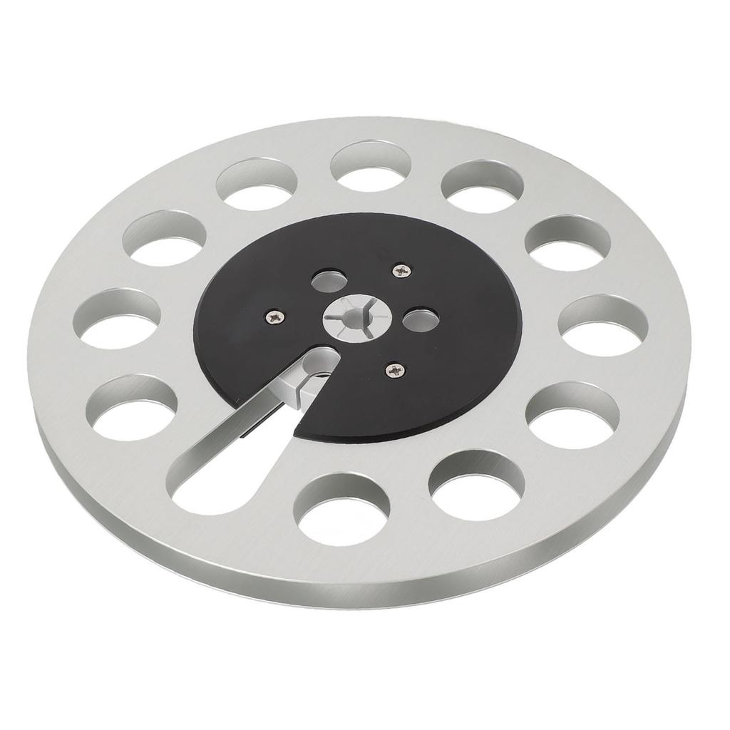 1 4 7 Inch Empty Tape Reel Professional 11 Holes Wind Resistance Metal Takeup Reel for NAB Recording Silver