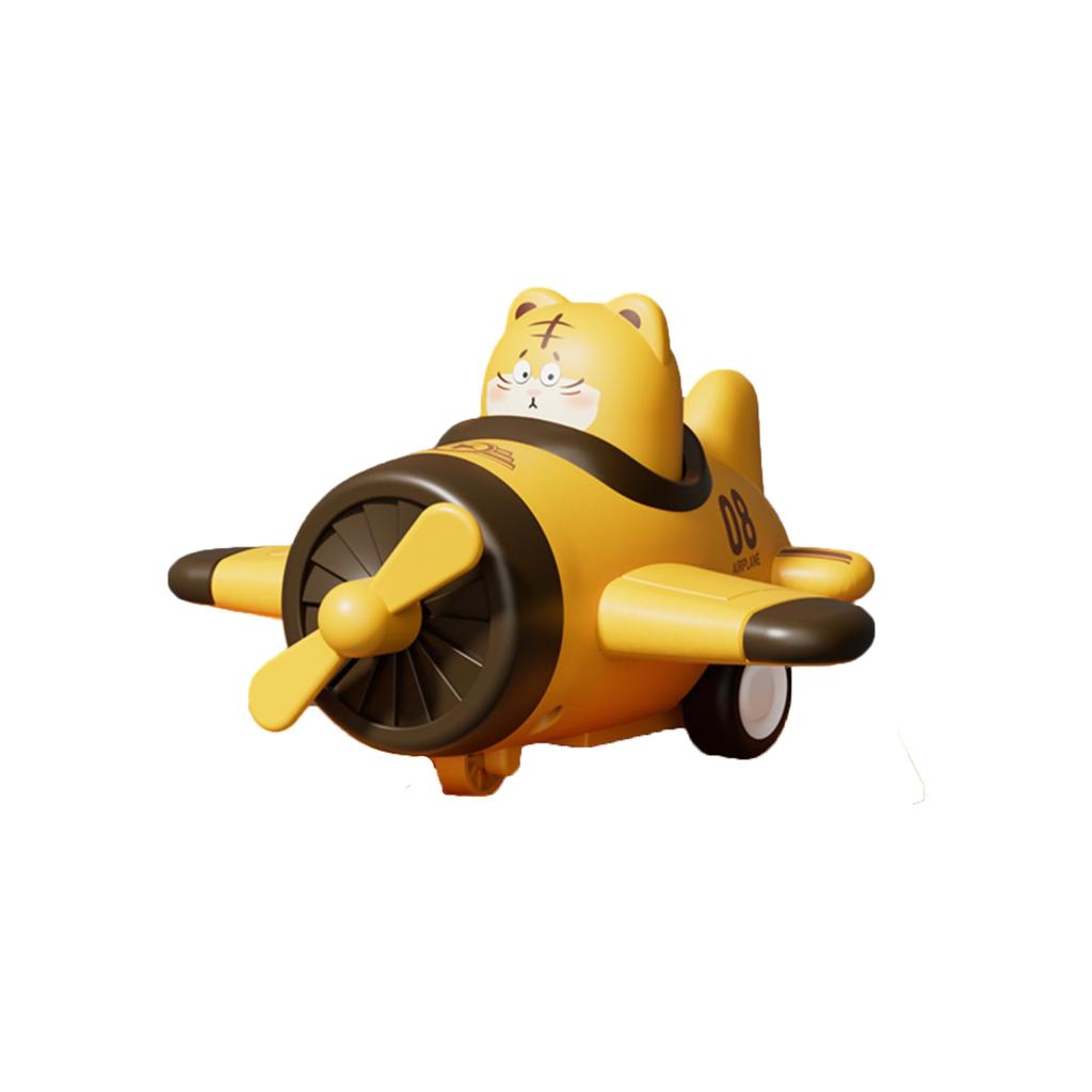 Children's Toy: Press-to-fly Cartoon Airplane Model, Inertial Toy Car