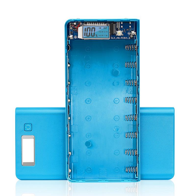 Solderless 8-Section 18650 Battery Box DIY Power Bank Kit with LCD Screen