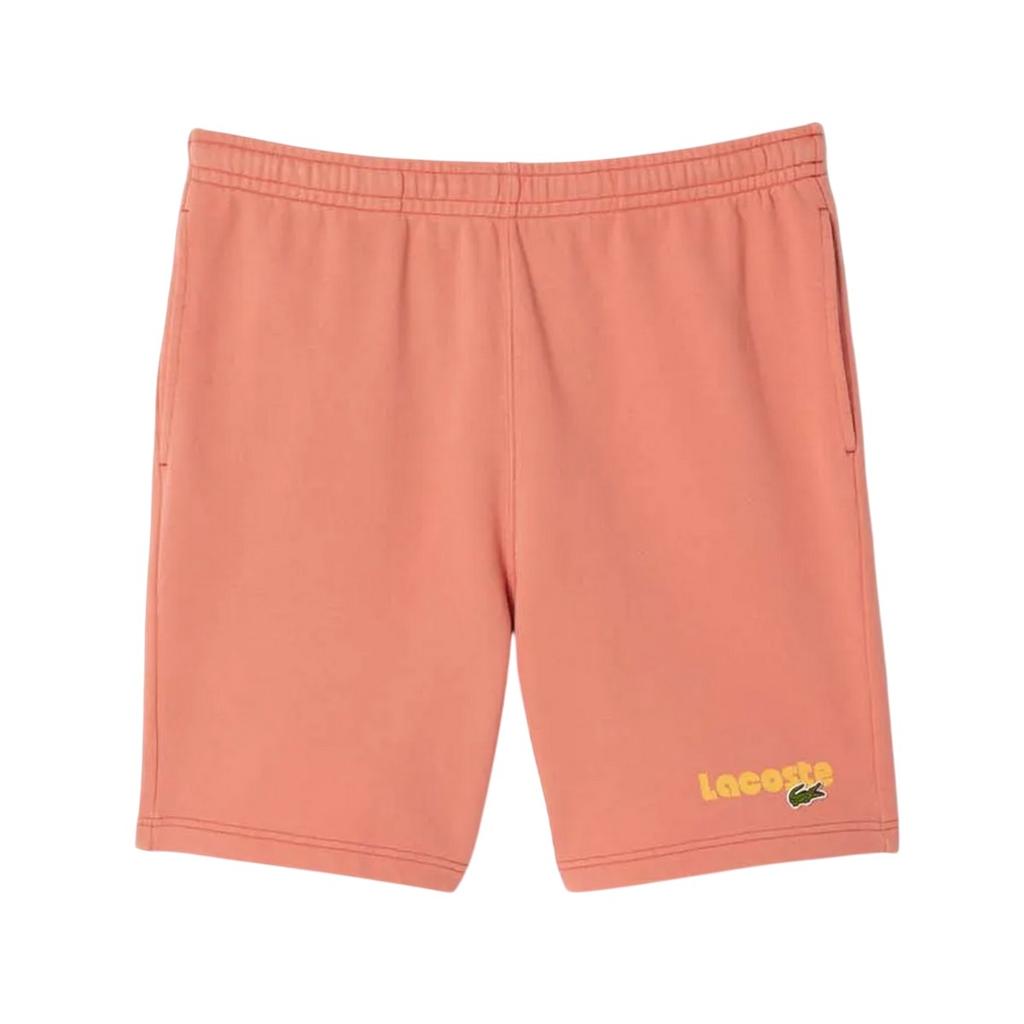 Lacoste Mens Fleece Printed Washed Shorts