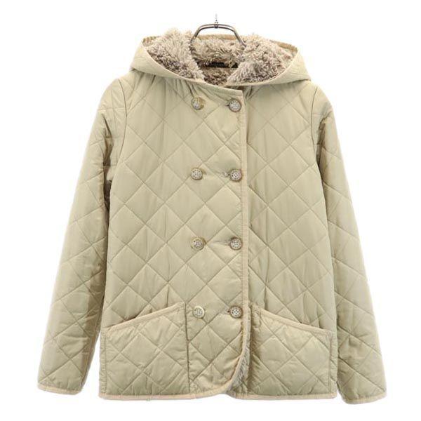 Mackintosh Made In the UK Quilted Jacket 34 Beige Back Bore Women Used