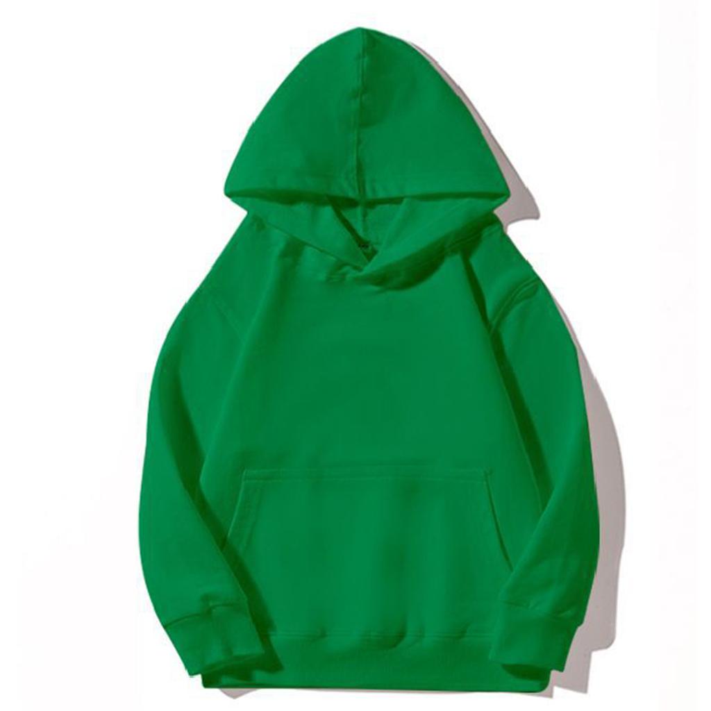 Children's Boys' Fashion Solid Color Pullover Casual Round Neck Hoodie