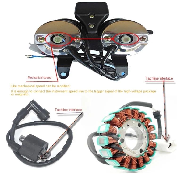 Motorcycle Dashboard LCD Digital Gauge Instrument Cluster 12V Speed Odometer Enhanced Visibility for RC250 150Gato 250cc