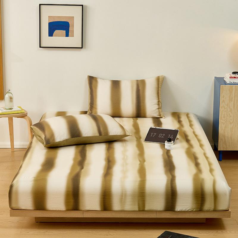 

100% Cotton Thickened Solid Color Bed Sheet High Quality Twin Double Queen King Bed Cover Sheets Soft and Comfortable 150x200x30cm