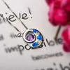 Blue Opal Inlay Vortex Pendant Necklace with Sweater Chain