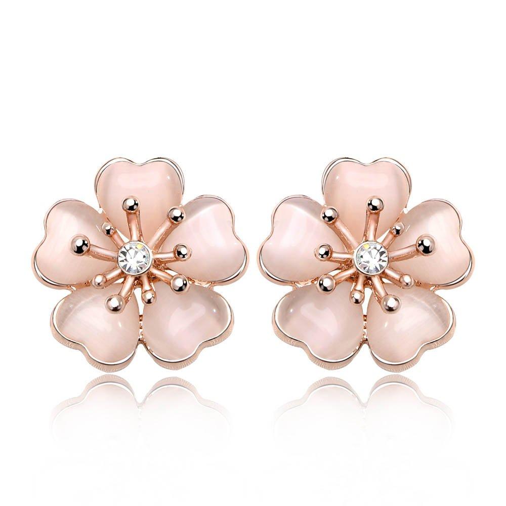 

IUHA Cherry Blossom Mini Size Cherry Blossom [Seasonal Flower] Earrings, (Showa (Pale Pink))