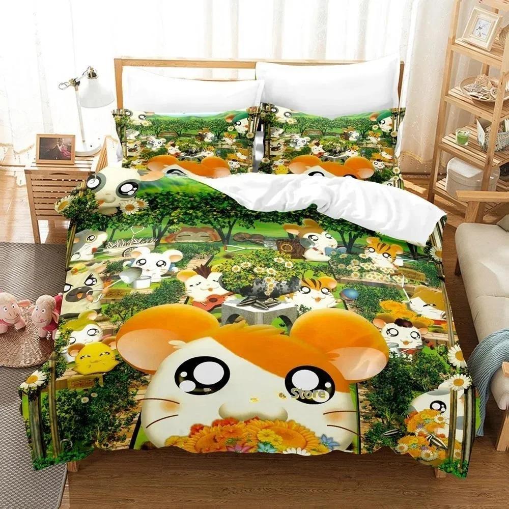 New My Life As Inukai-san’s Dog Bedding Set 3D Kawaii Anime Duvet Cover for Adult Kid Bedroom Cartoon Three-piece Set