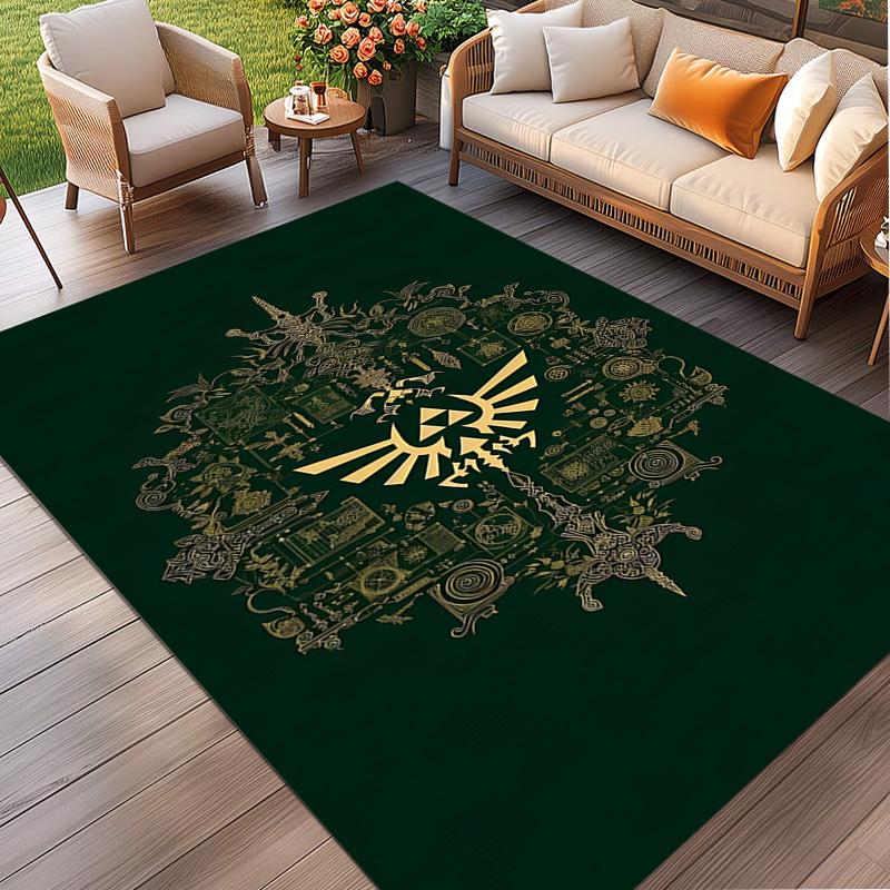 The Legend of Zelda Print Rug, Washable Floor Carpet, For Entryway Dorm Laundry Room Office Study, Home Decor Birthday Christmas Gift