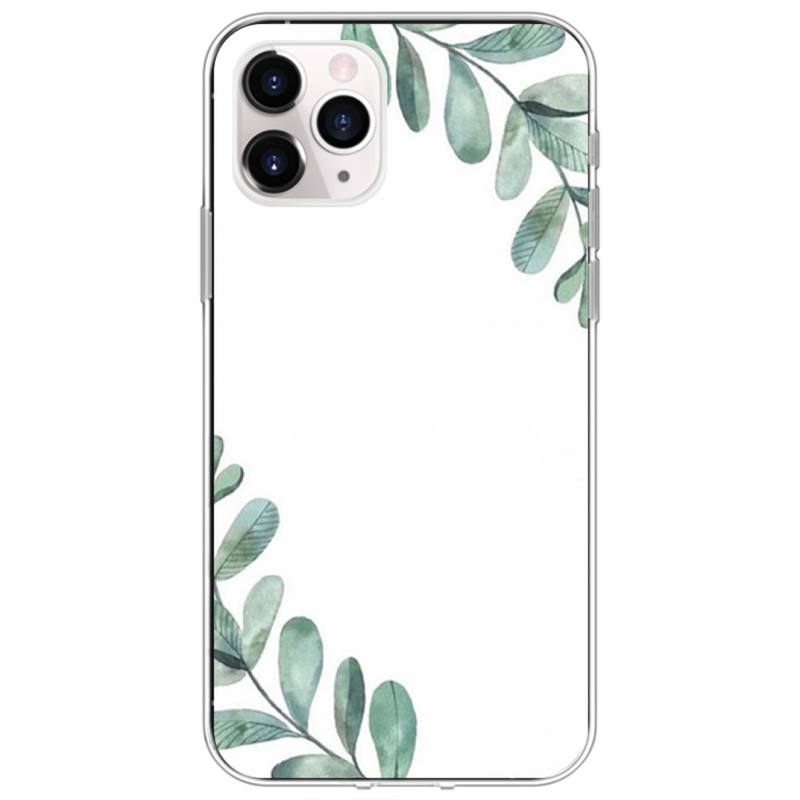 Watercolor Plants with Flowers Phone Case For iPhone 12 11Pro XS MAX XR 7 8 6 Plus 5 5S SE 12 Mini SE2