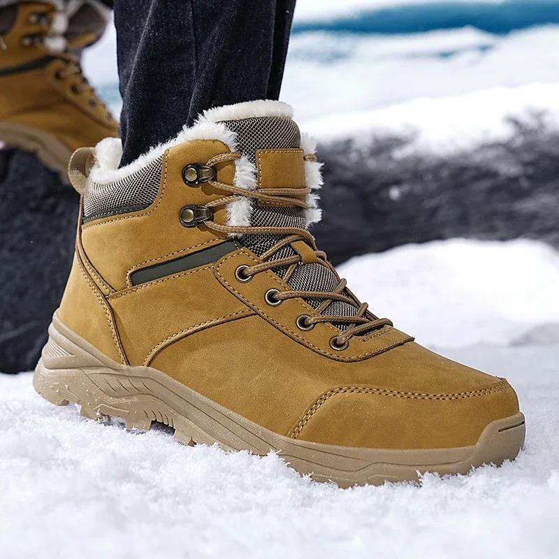 Herren Stiefel Winter Hausschuhe Warme Herren Schuhe Wasserdicht Rutschfeste Plüsch Sneakers Männliche Tenis Schuhe Stiefel Herren Sneakers Winter