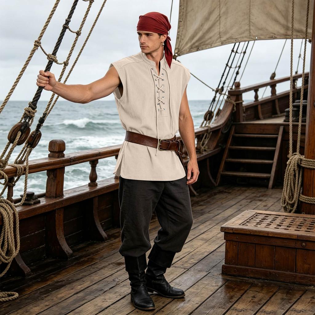 Men's Retro Vest for Costume and Casual Wear