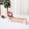 1PC Wooden Ornaments Countdown Gifts Christmas Festival Mobile Practical Painted Decorations Calendar