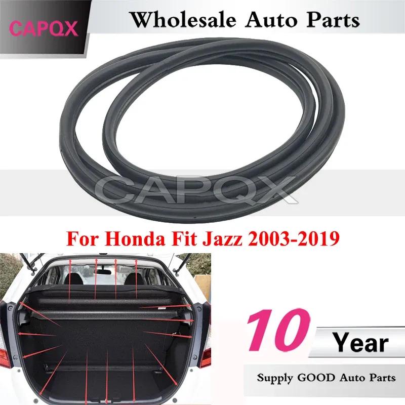 CAPQX For Honda Fit Jazz 2003-2019 Rear Door Weatherstrip Tailgate Rubber Seal Tail Door Sealing Strip Trunk Seal Strip for 05-08 hatchback