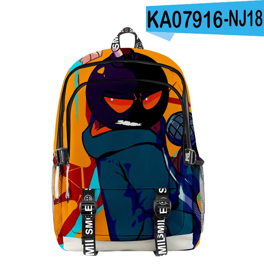 Cartoon Youthful School Bags Unisex Friday Night Funkin Travel Bags 3D Print Oxford Waterproof Notebook multifunction Backpacks