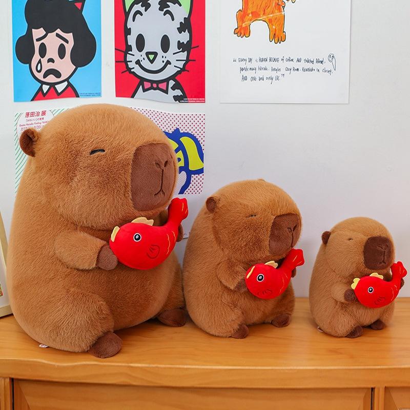 Păpușă Kapibala Capybara jucărie de pluș păpuși drăguțe și păpuși drăguțe fete cadou de ziua de naștere