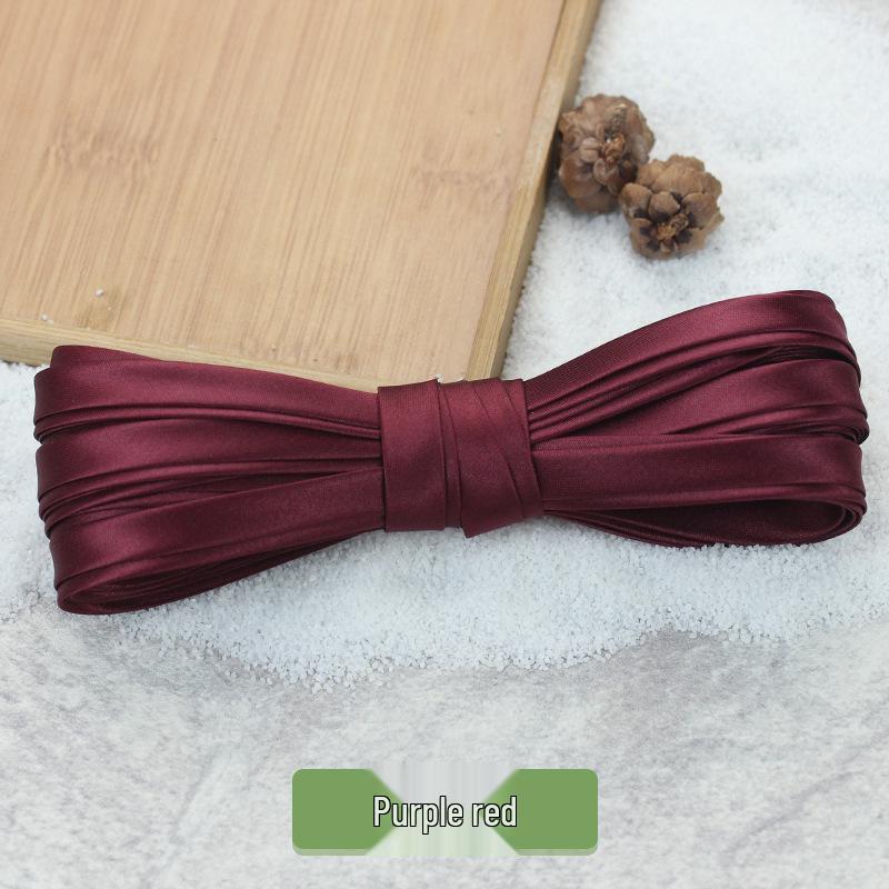 Hengmeihe 0.85cm Satin Cheongsam Hemming Strip: Solid Color, Imitation Silk, Non-Iron Accessories for Women
