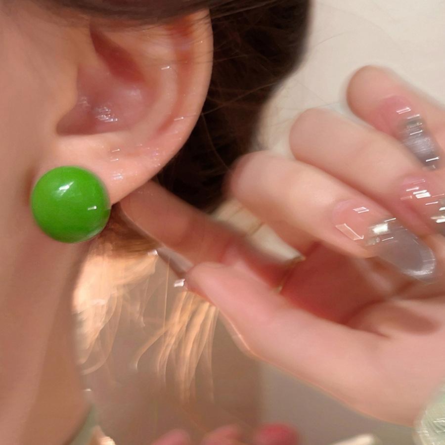 Dopamine candy beanie stud earrings summer simple earrings ins sweet earrings