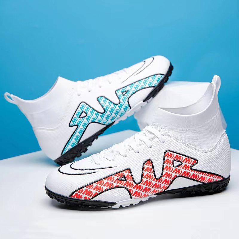 Mandarin duck football shoes men's and women's broken nails long and short nails ag primary and secondary school students children's high-top trainin