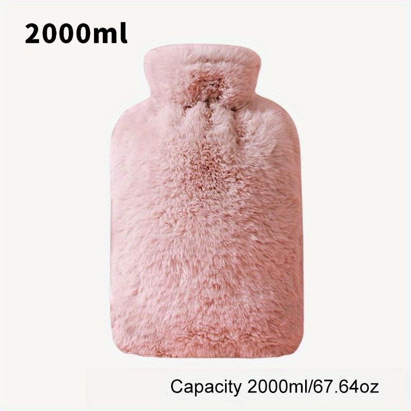 1 Piece of 33.81oz/67.63oz Large Capacity Plush Hot Water Bag: Made of PVC Material, Hand Warmer Very Suitable for Beds