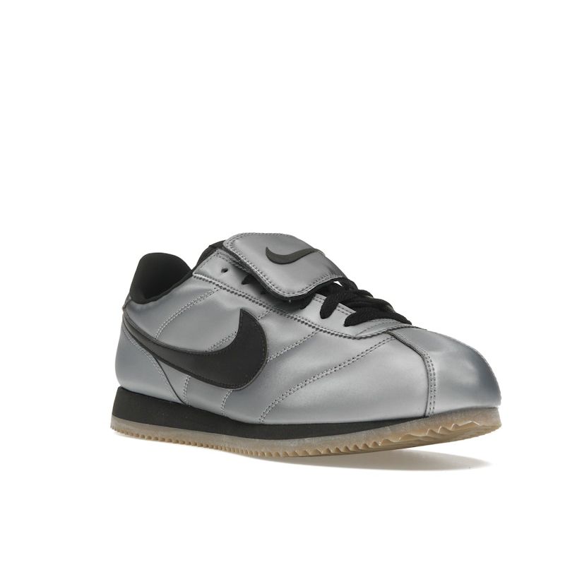 Nike Cortez Leather SE Tiempo Pack - Metallic Cool Grey Unisex Sneakers Black Gum-Dark-Brown HQ3490-099