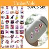 Premium Digital Circus Cartoon Stickers 60 Stickers Diverse Shapes Easy Stick-on Installation