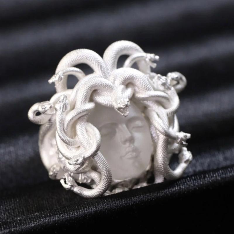 Ancient Coin Open Ring Adjustable Opening Finger Ring Symbolizing Power and Mystery Jewelry for Fashion Enthusiasts