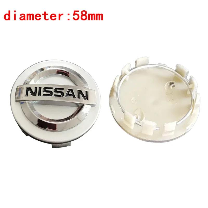 54mm 58mm 60mm Car Wheel Center Hub Caps Cover Nissan X Trail T32 Patrol Tiida Navara Nismo Note Teana Qashqai J11 J10 Juke