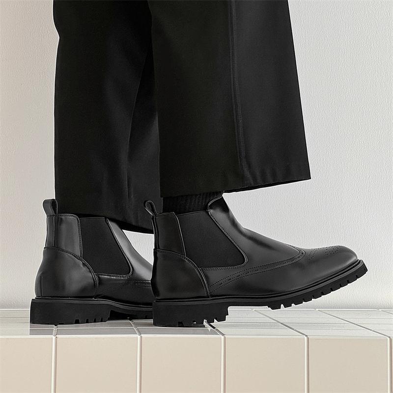 Moda charm to'pig'igacha botinkalar erkaklar uchun haqiqiy charm katta o'lchamli botinkalar yuqori sifatli dizayner rasmiy platforma kundalik botinkalar moda