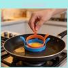 Food Grade Silicone Circular Egg Ring With Double Handles For Omelette And Breakfast Preparation