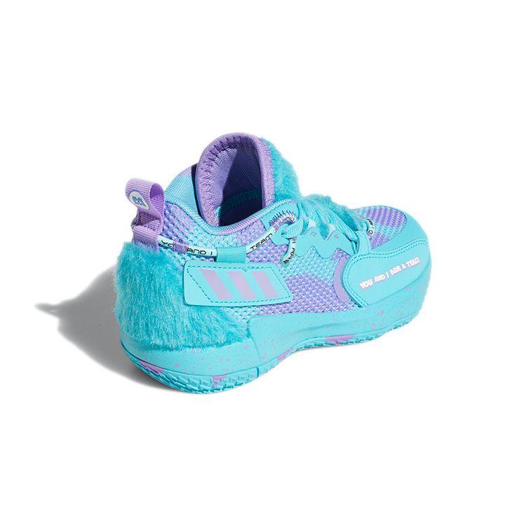 Monsters Inc. X Adidas Dame 7 EXTPLY Little Kid Sulley Kids Sneakers Blue Pulse-Aqua Sonic-Fuchsia S28977