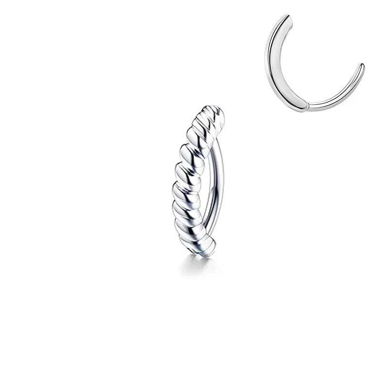 14G Belly Button Ring for Women Surgical Steel CZ Clicker Ball Belly Piercing Ring Simple Reverse Navel Rings Body Jewelry