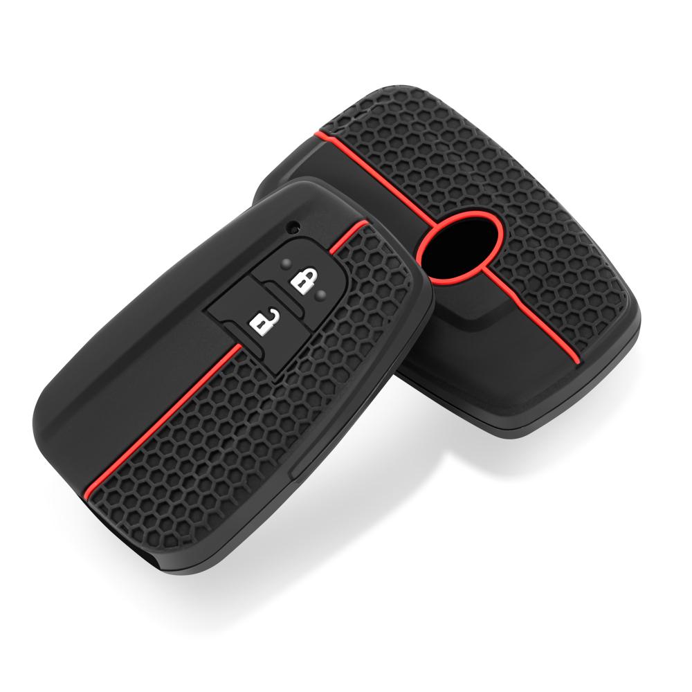 Auto-Schlüsselanhänger-Abdeckung für Toyota CHR C-HR Prius RAV4 2016–2019, 2, 3, 4 Tasten, Fernbedienung, schlüssellos