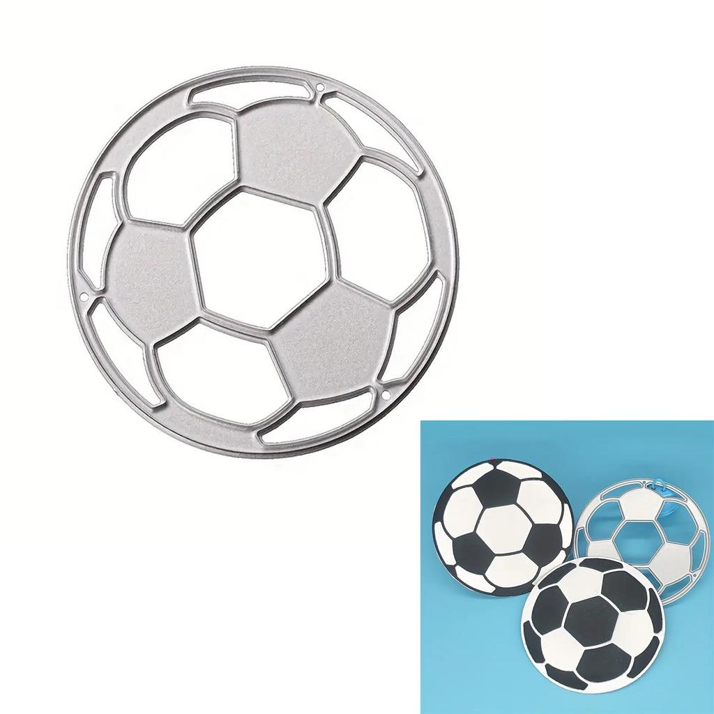 Soccer Shape Cutting Dies Carbon Steel Die Cut Scrapbooking Embossing Stencils for Scrapbooking Card Making Packaging