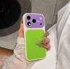 Popular summer dopamine contrasting leather pattern suitable for Apple 11Promax mobile phone case iPhone11 2-in-1 new