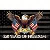 250th Anniversary Freedom Memorial American Flag 17762026 USA Bicentennial Patriotic Eagle Banner Flat Print Patriotic Wall