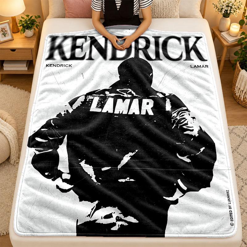 Flannel BlanketKendrick Lamar Warm Soft Throw Blanket for Indoor Sofa Bed Living Room Use