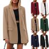 Women's Faux Suede Button Jacket Oversized Gathered Hem Short Length Coat Casual Vintage Outerwear With Pockets