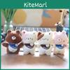 Cute Bear Plush Keychain Fluffy Stuffed Animal Toy Adorable Bag Accessory