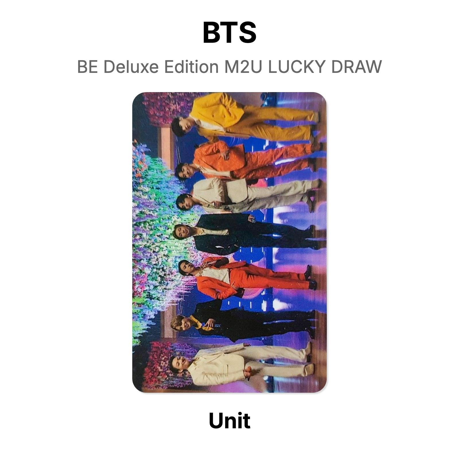 BTS BE Deluxe Edition M2U LUCKY DRAW Official Photocard Unit