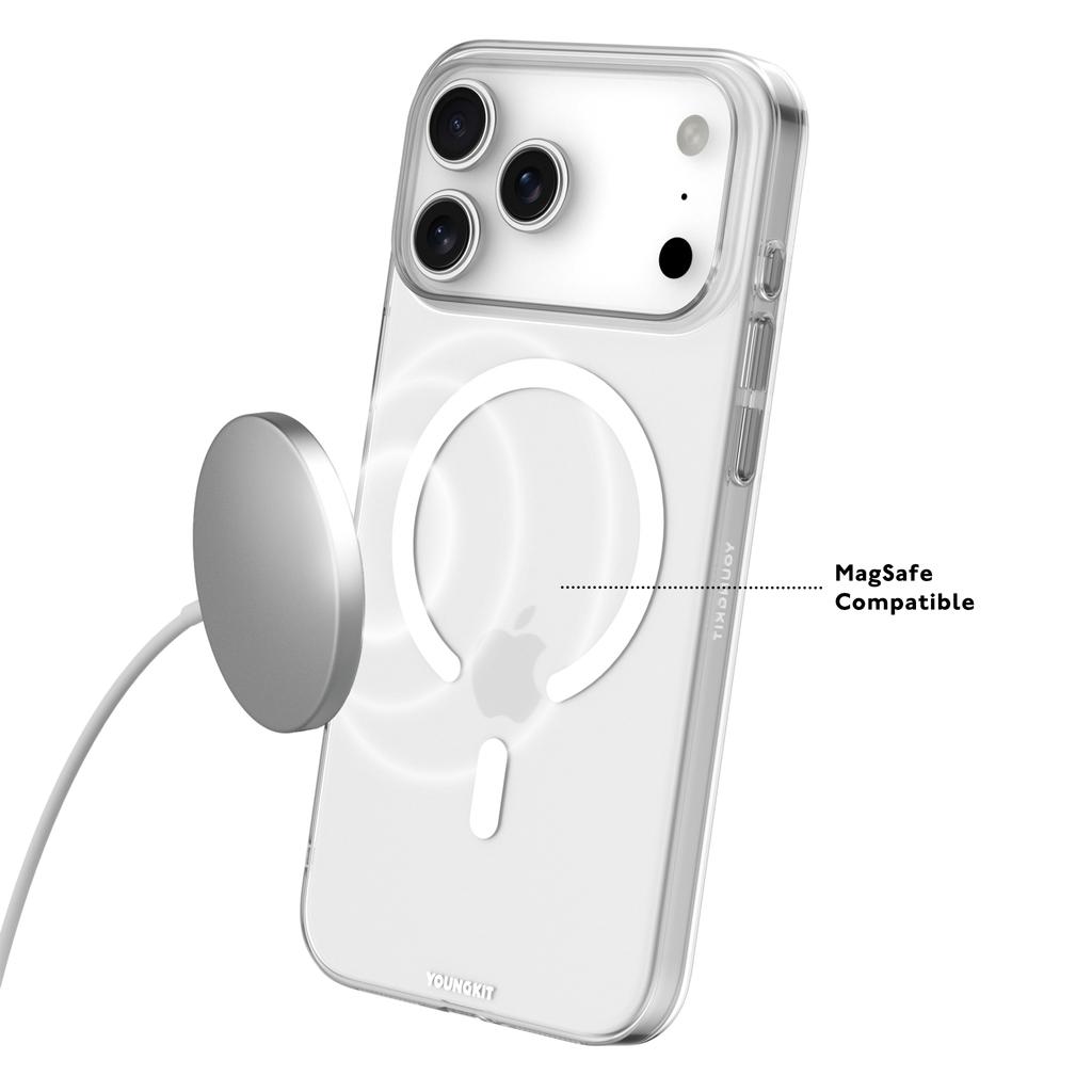 YOUNGKIT For iPhone 17 Pro Case Compatible with MagSafe Hard PC Phone Back Cover