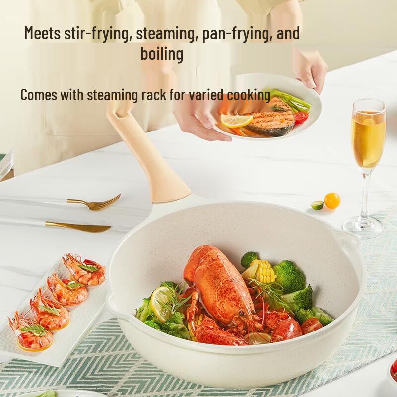 COOKER KING 30cm Maifan Stone Non-stick Wok